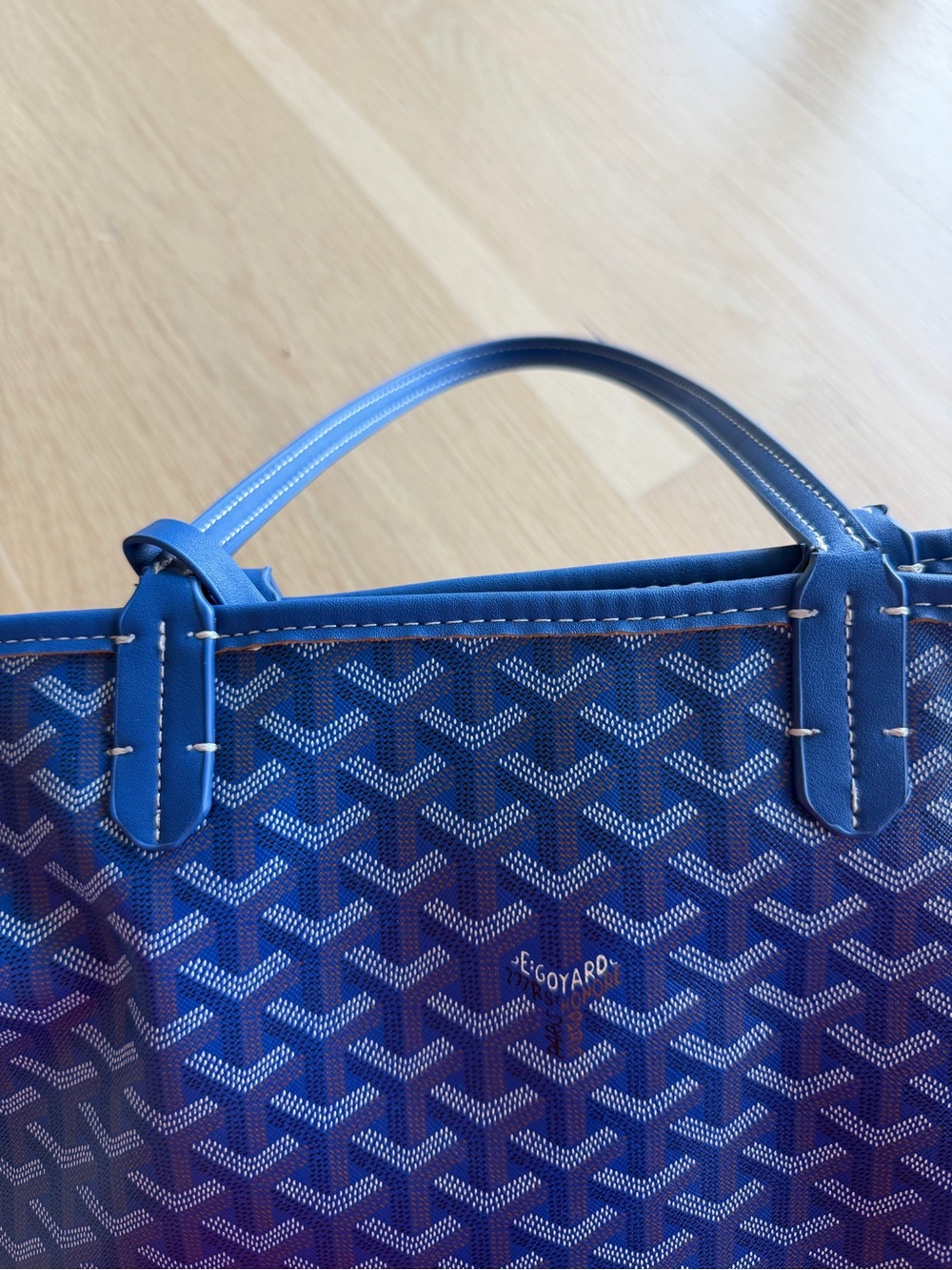 Blue Patterned Tote Bag - Picture 3 of 9